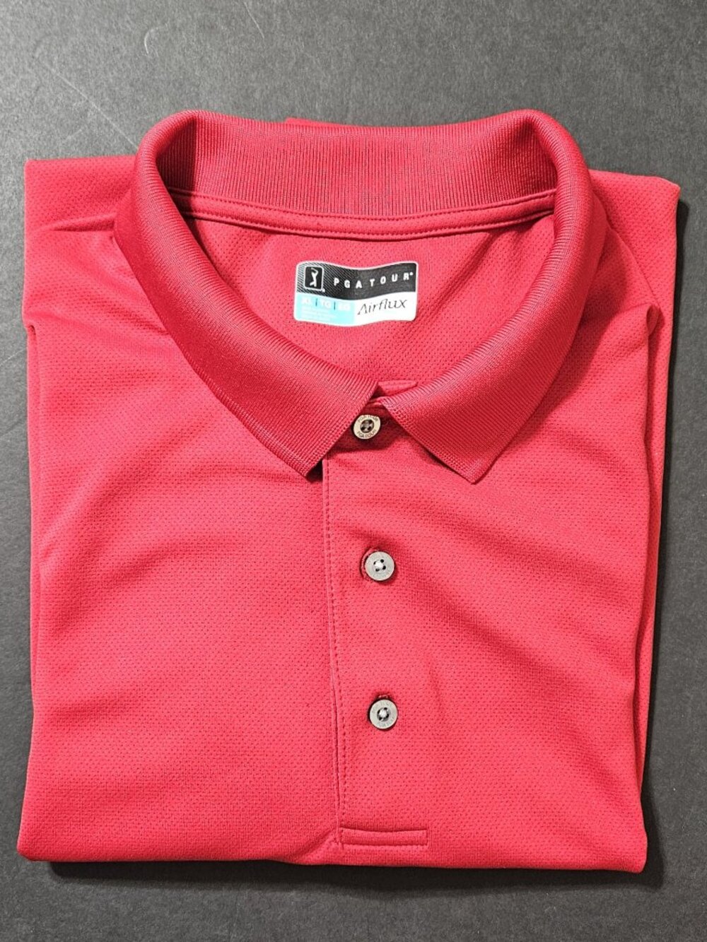 PGA TOUR Airflux Chili Red Golf Polo Men's XL 🏌️♂️⛳